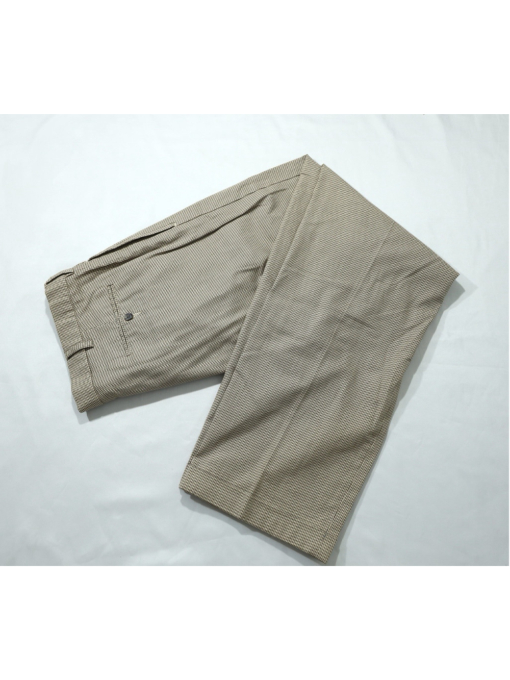 VTG 90s Polo Ralph Lauren Hammond Pants 36x32 Cotton Houndstooth Pleated Trouser